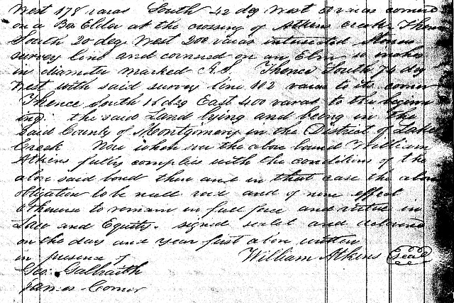 1839 - Atkins to Samuel - District of Lake Creek